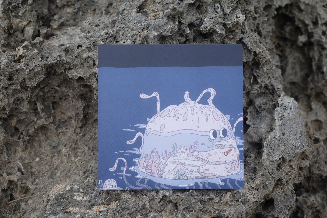 透过光 透过你 看到海丨小琉球插画明信片 - 卡片/明信片 - 纸 