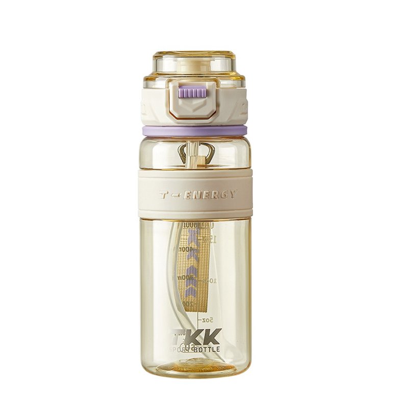 【TKK】铂金级PPSU 手提式运动水壶 800ML-轻云紫 - 水瓶/水壶 - 其他材质 紫色