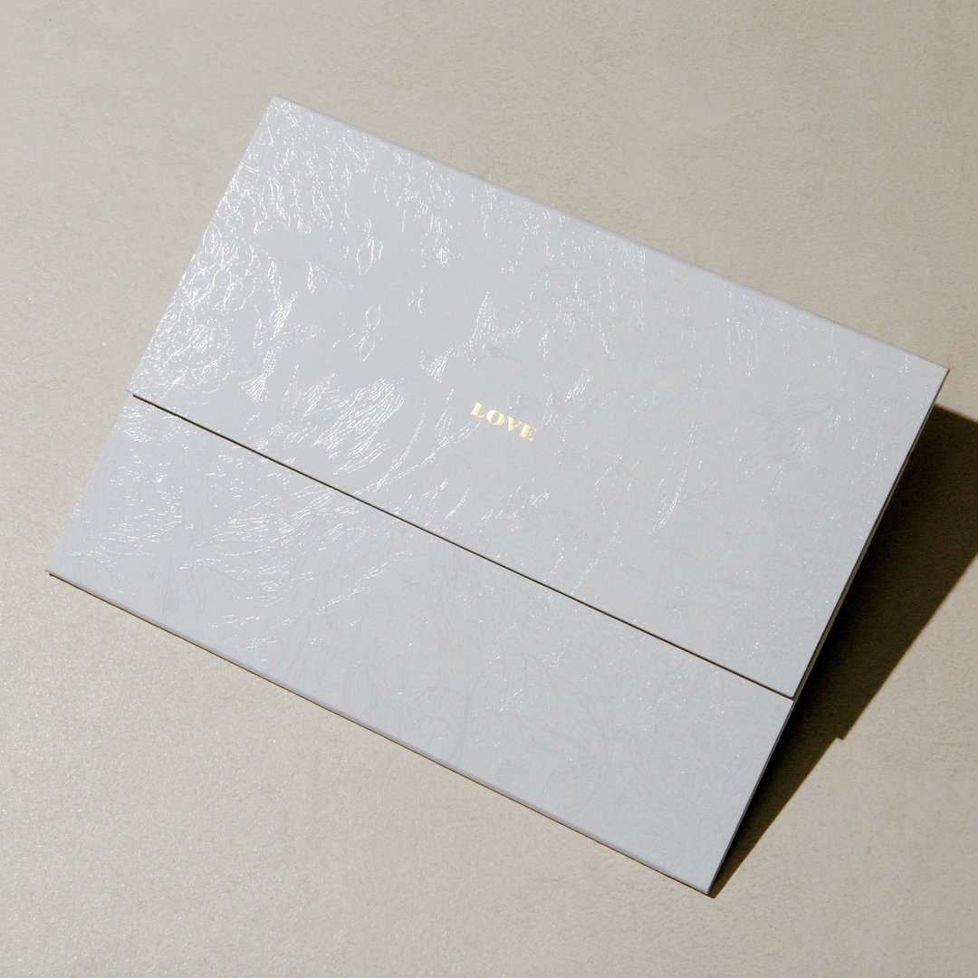 金余喜帖 VITORIA FLORAL 结婚书约 证书夹1本 不含书约 - 其他 - 纸 白色