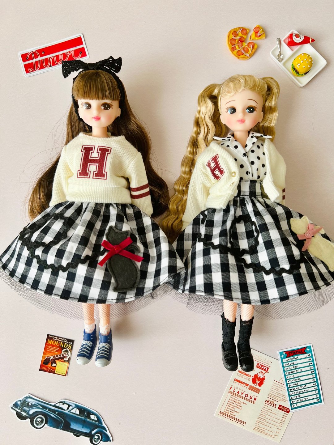 Rockabilly Swing Skirt Cat - 玩偶/公仔 - 棉．麻 多色