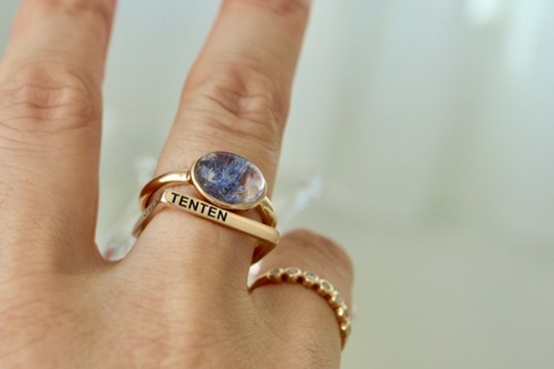 Pinkoi 代购 - K10[石英深海花园硅锰铁矿]戒指 - 戒指 - 宝石 