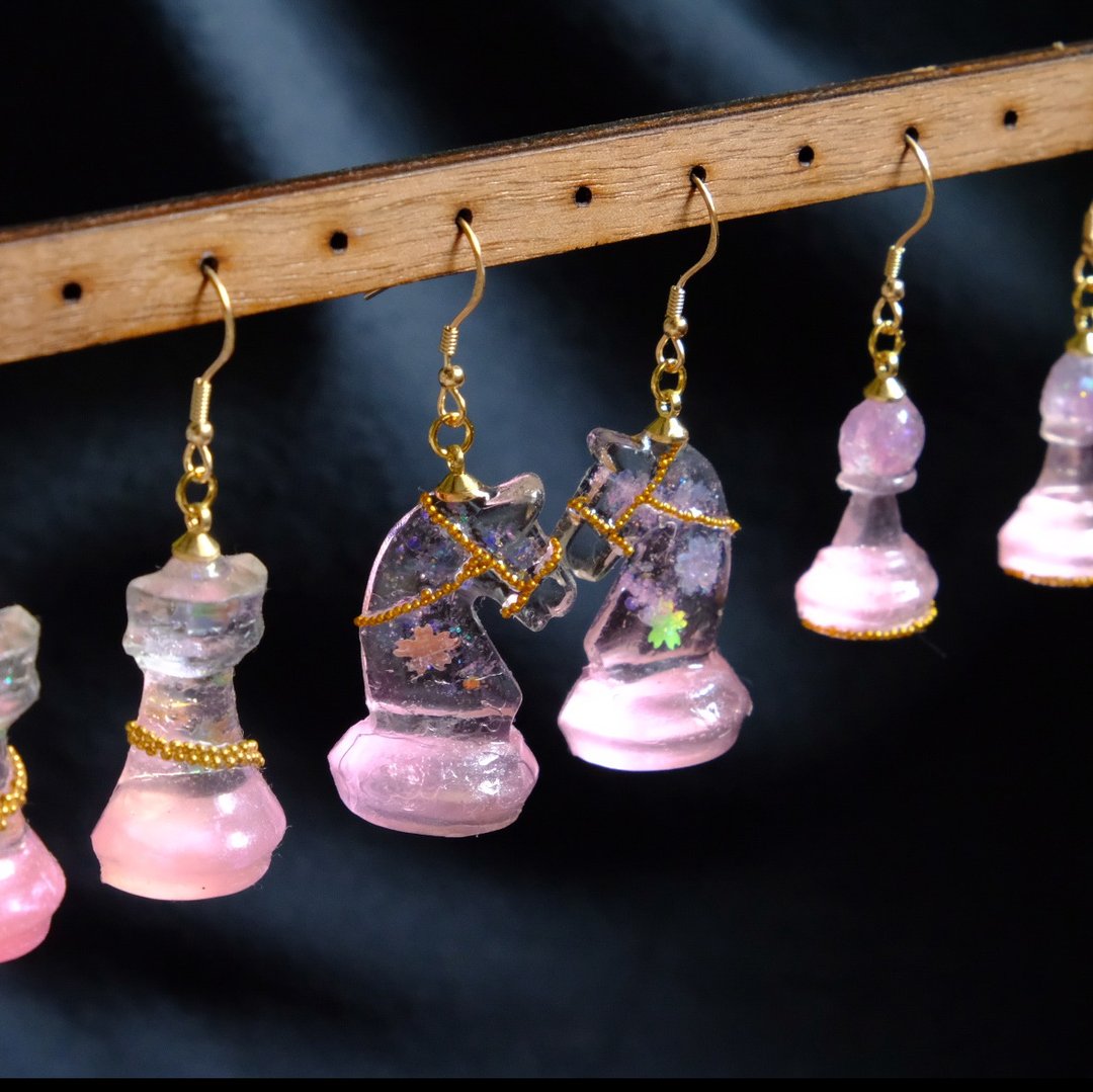 【甘い马车】Sweet Chariot - Silver Earrings by  ETPLANT - 耳环/耳夹 - 纯银 粉红色