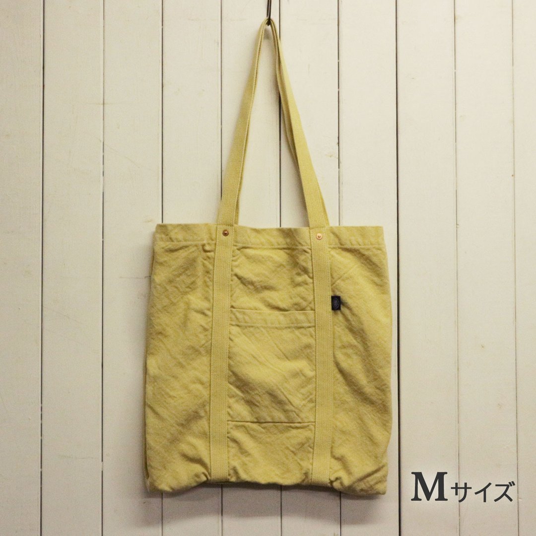 M/S 托特包 M [2025春夏限定色：蛋奶黄] (VC-46M) - 手提包/手提袋 - 棉 黄色