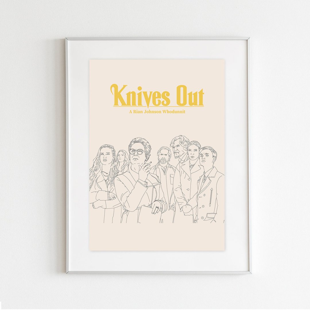 Movie Poster : Knives Out - 海报/装饰画/版画 - 纸 白色