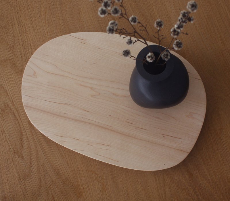 原石托盘 | 原木托盘 | 饰盘 | Large - 摆饰 - 木头 白色