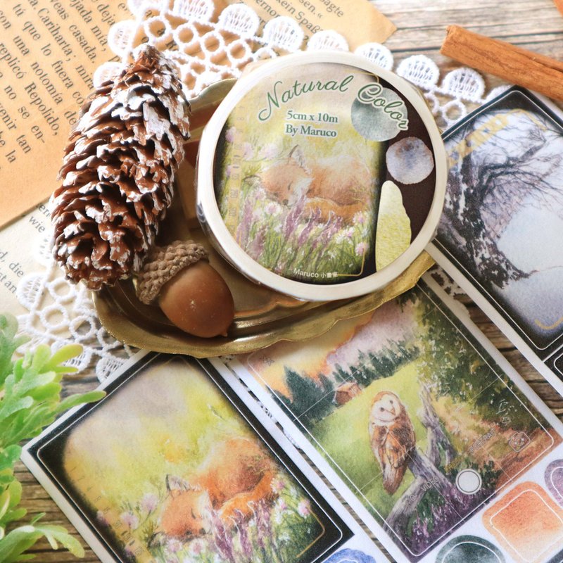 自然色彩 - 5cm日本和纸割型纸胶带 - 纸胶带 - 纸 多色