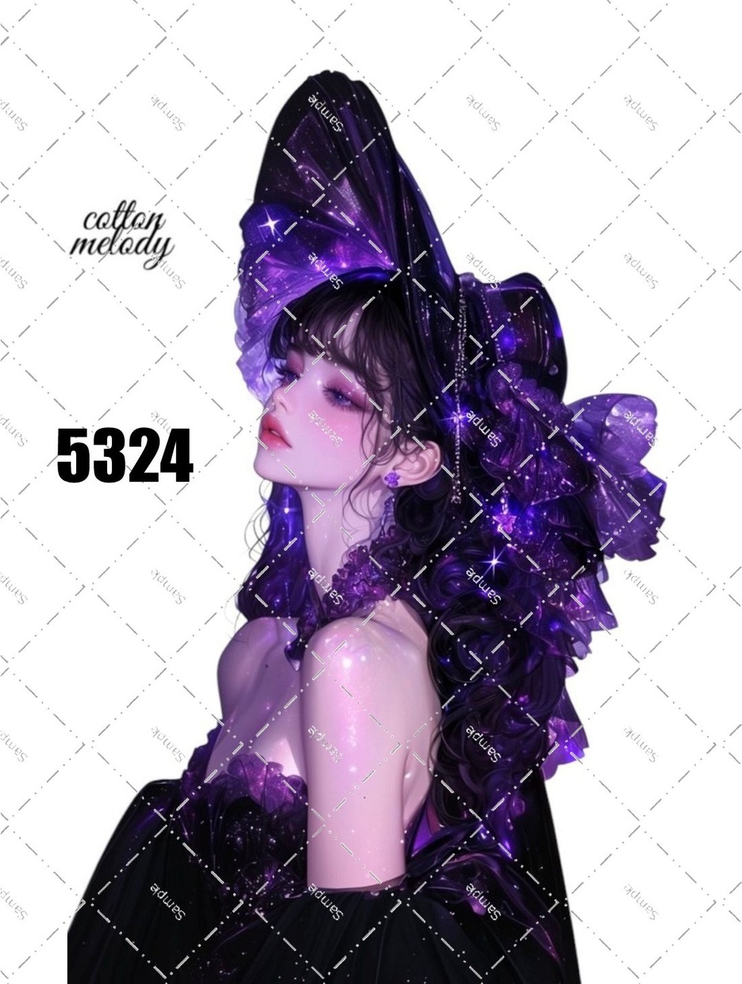 original sticker no.5324 人物贴纸 原创贴纸 原创人物贴纸 装饰贴纸 cotton melody - 贴纸 - 纸 
