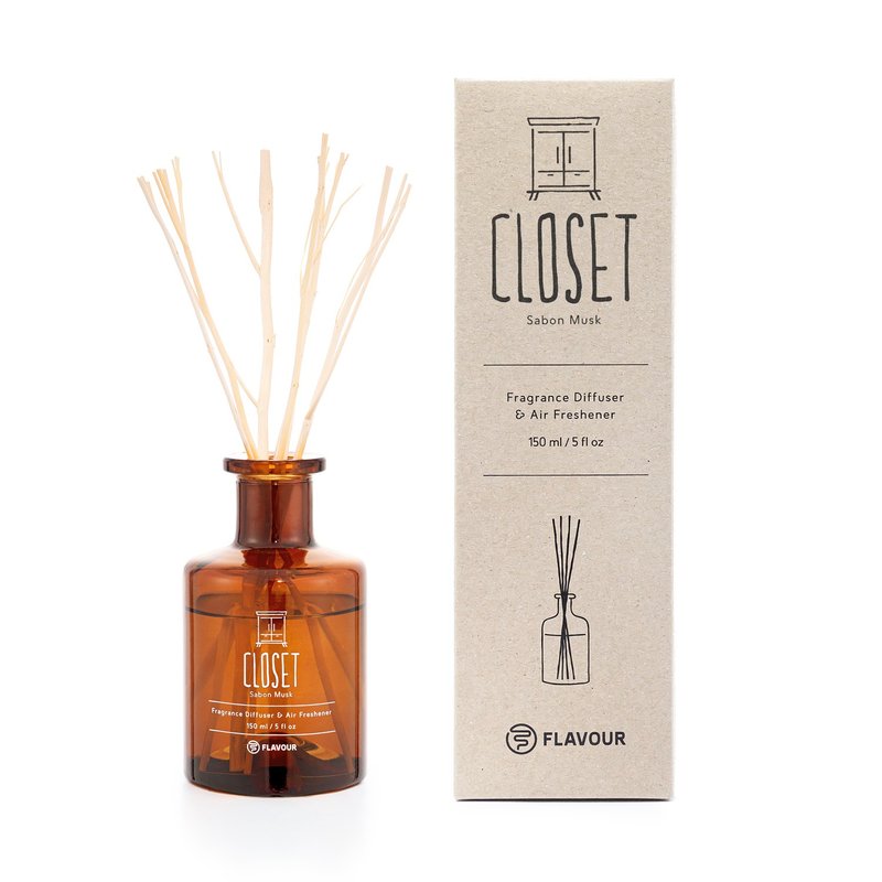 【FLAVOUR】CLOSET | 香氛扩香 | 皂香麝香调 (简约新包装) - 香薰/精油/线香 - 精油 