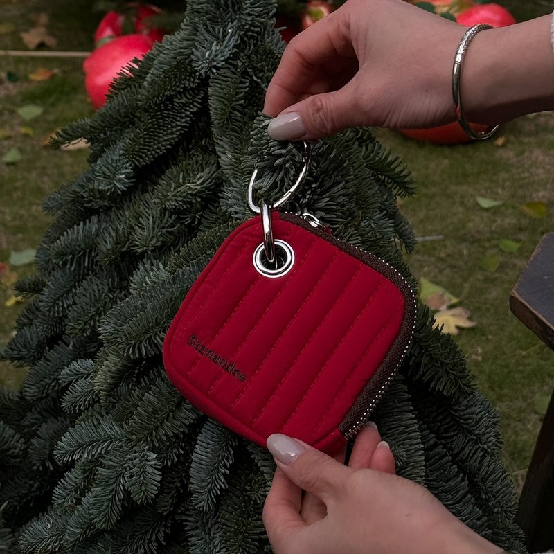 Stan&Co 节日防泼水耳机包/含可视网格内袋/收纳小包/挂件 - 化妆包/杂物包 - 尼龙 