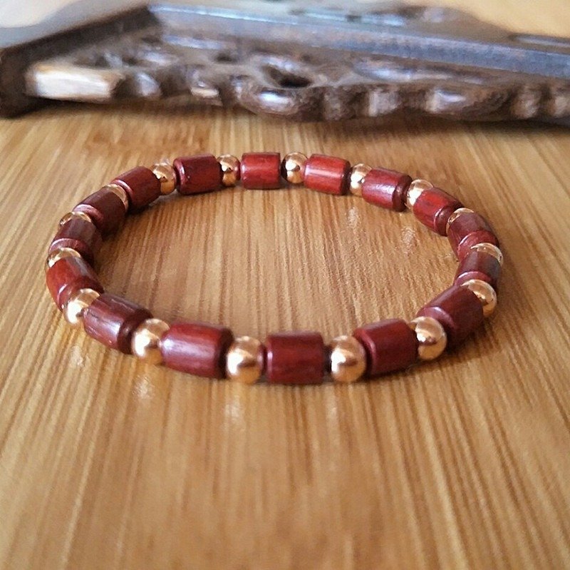 酸枝木情侣款手链-无痕 - 手链/手环 - 木头 咖啡色