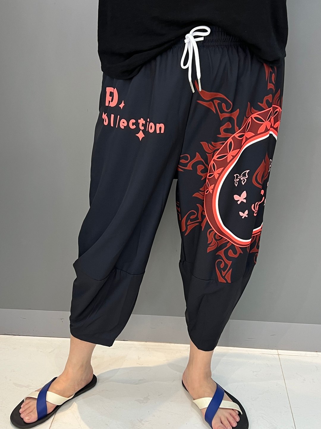 冰感透气形格七分裤 - 女装瑜珈服 - 其他材质 