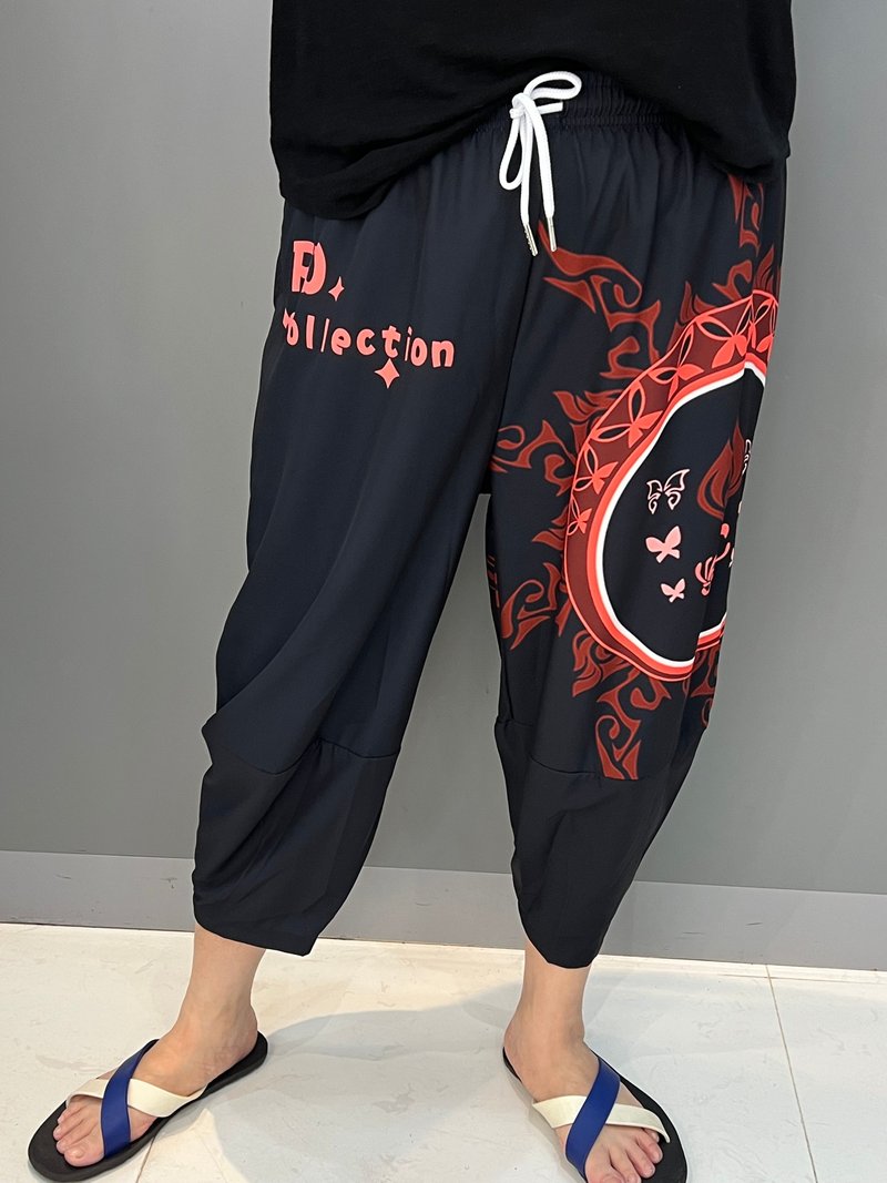 冰感透气形格七分裤 - 女装瑜珈服 - 其他材质 