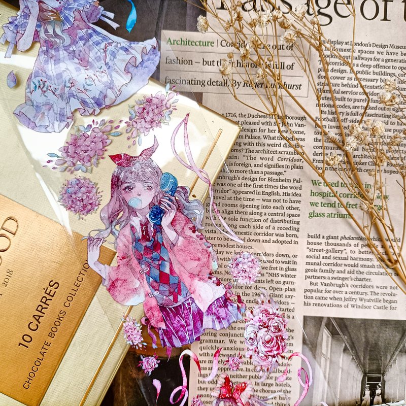 知心 / 裝飾膠帶 - 纸胶带 - 塑料 多色