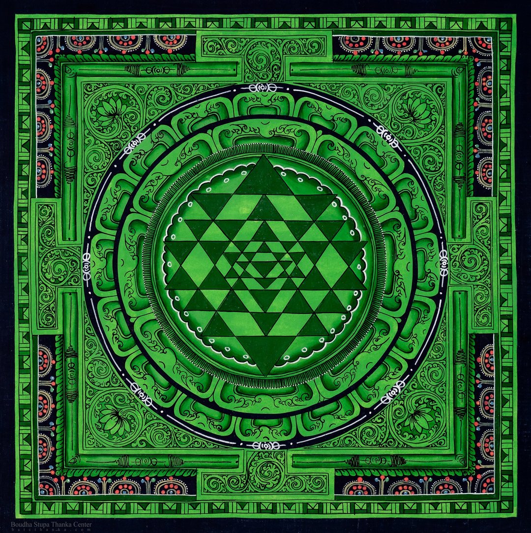 Shreeyantra 曼陀罗 优雅神圣几何墙面艺术增进精神和谐 - 墙贴/壁贴 - 其他材质 多色