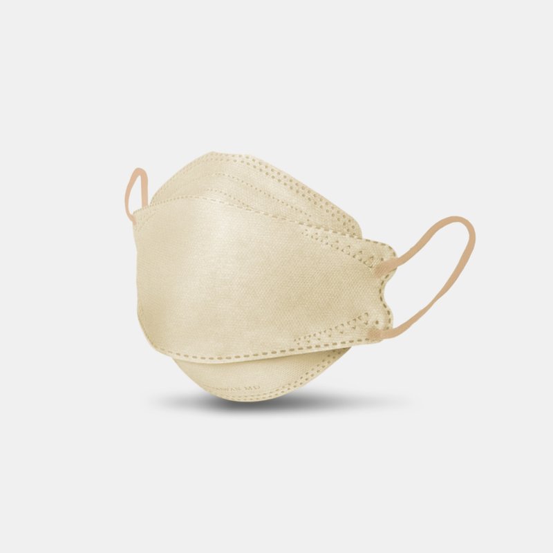 【官方直营】舒芙氧 成人4D空气口罩-可可奶油款(20入) - 口罩 - 其他材质 金色