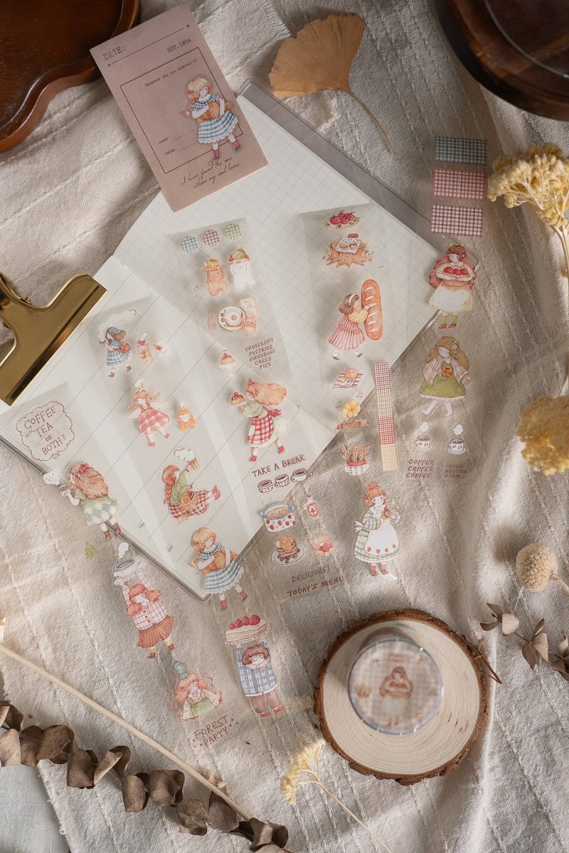 森林派对 PET 胶带 (附离型切) - 纸胶带 - 其他材质 