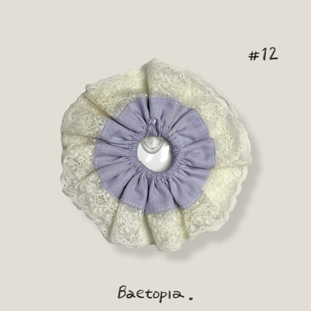 Baetopia | 薄切面款・薰雾之恋手作发圈 - 发饰 - 棉 绿色