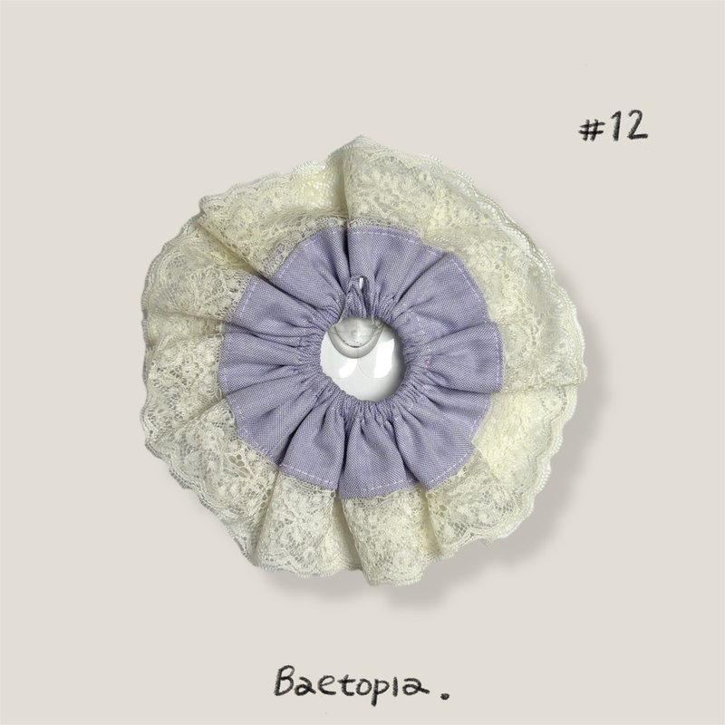Baetopia | 薄切面款・薰雾之恋手作发圈 - 发饰 - 棉．麻 绿色