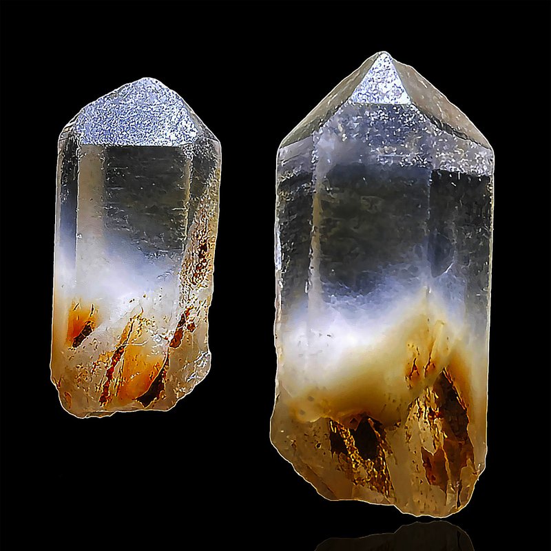 白兔毛水晶顶灰兔毛晶 粉兔毛水晶 黄兔毛水晶 原矿石 温柔守护 - 摆饰 - 水晶 多色