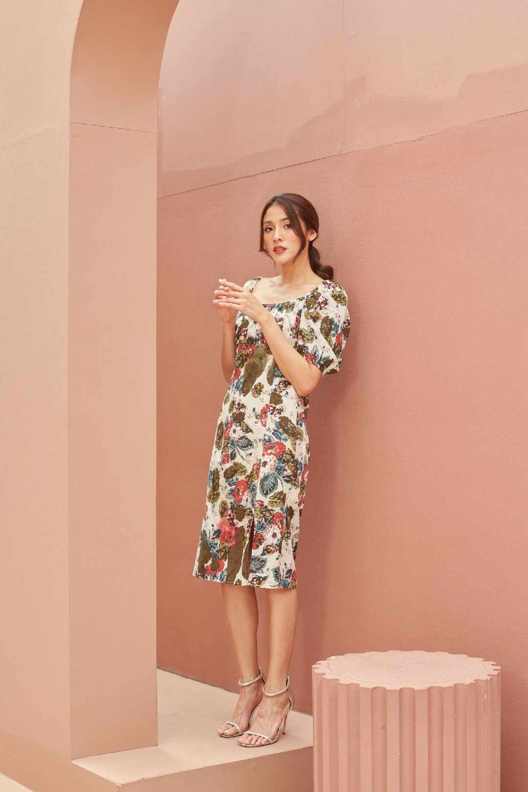 【Off-Season Sales】Secret lady dress (floral) - 洋装/连衣裙 - 棉．麻 多色