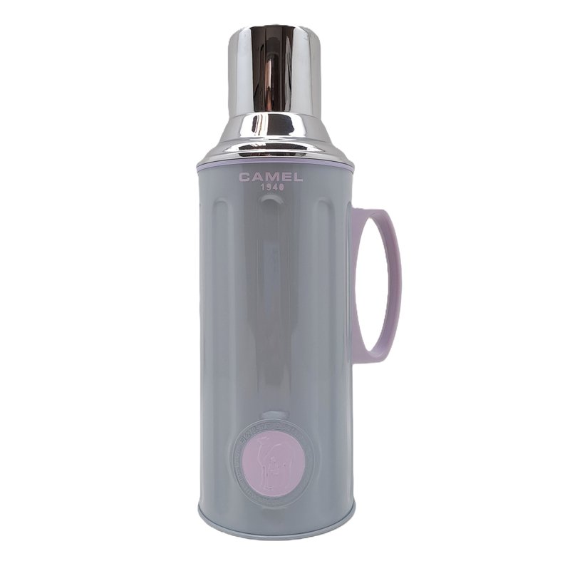 骆驼牌 1.1L 玻璃胆真空保温壶糖果色壶身  灰 312GY - 保温瓶/保温杯 - 其他材质 灰色
