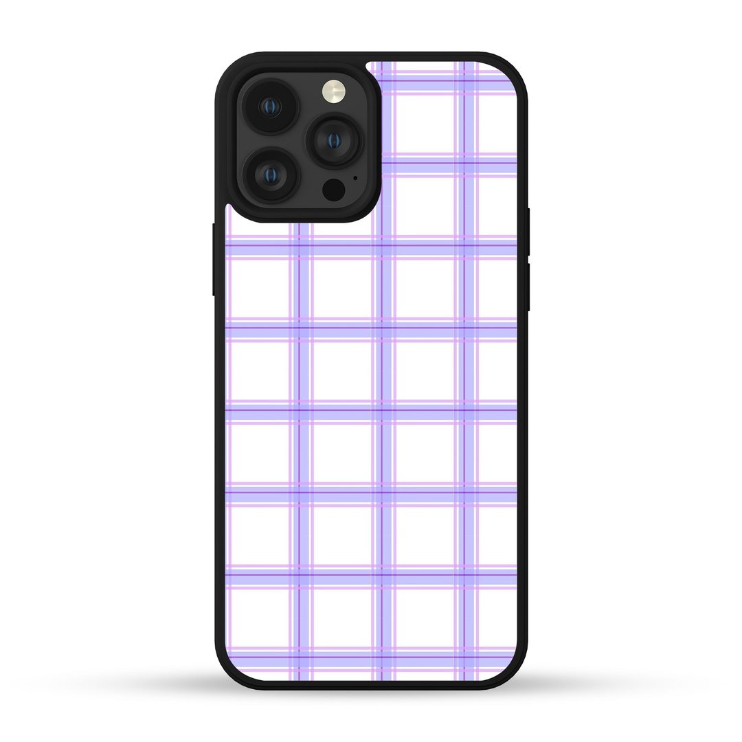 复古紫色格子 iPhone手机壳 三星手机壳 - 手机壳/手机套 - 塑料 多色