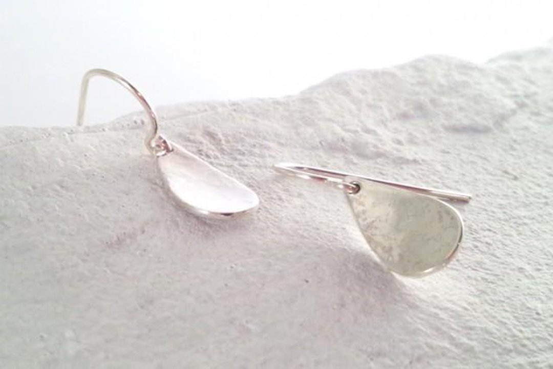 ◇ Silver Drop 1 ◇ Earrings / Clip-On - 耳环/耳夹 - 其他金属 银色