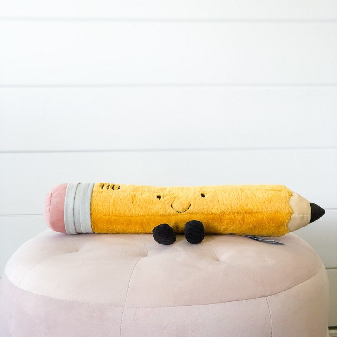 Jellycat Smart Stationery Pencil HB铅笔 - 玩偶/公仔 - 聚酯纤维 黄色