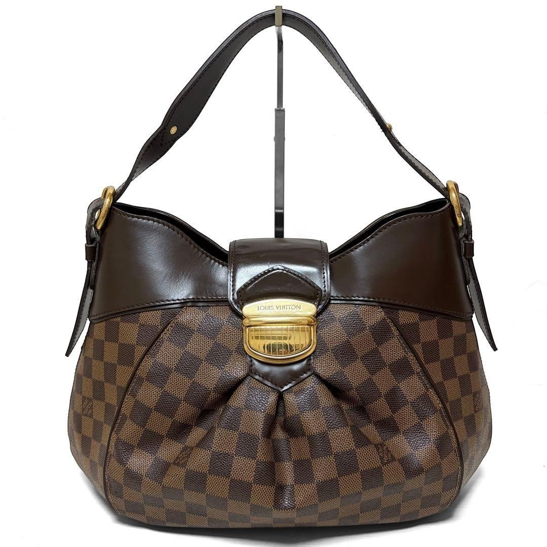 真品 Louis Vuitton 路易威登 SISTINA MM 肩背包 单肩包 Damier Ebene 棋盘格棕色 PVC N41541 日本直送 - 侧背包/斜挎包 - 其他材质 