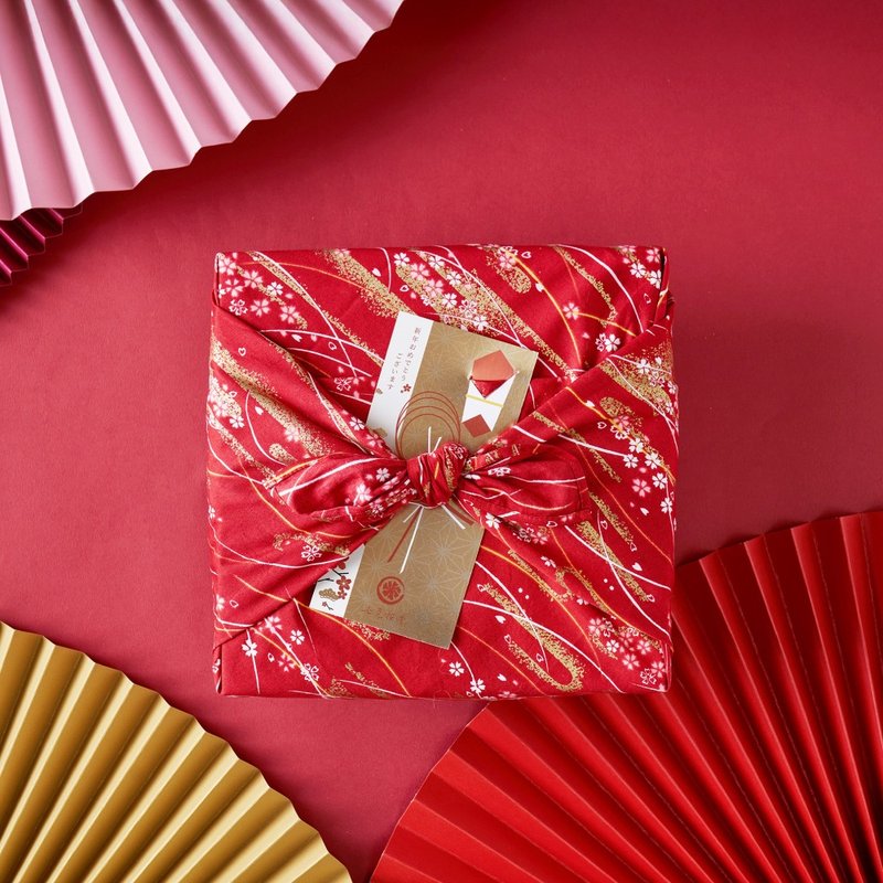 【年节礼盒预购】绚樱－三明治饼风吕敷礼盒(8入) - 手工饼干 - 新鲜食材 