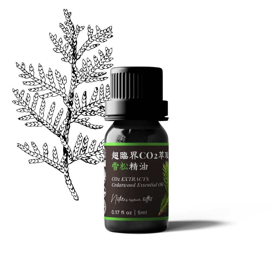 【卡佛香】超临界CO2萃取雪松精油 - 香薰/精油/线香 - 玻璃 黑色