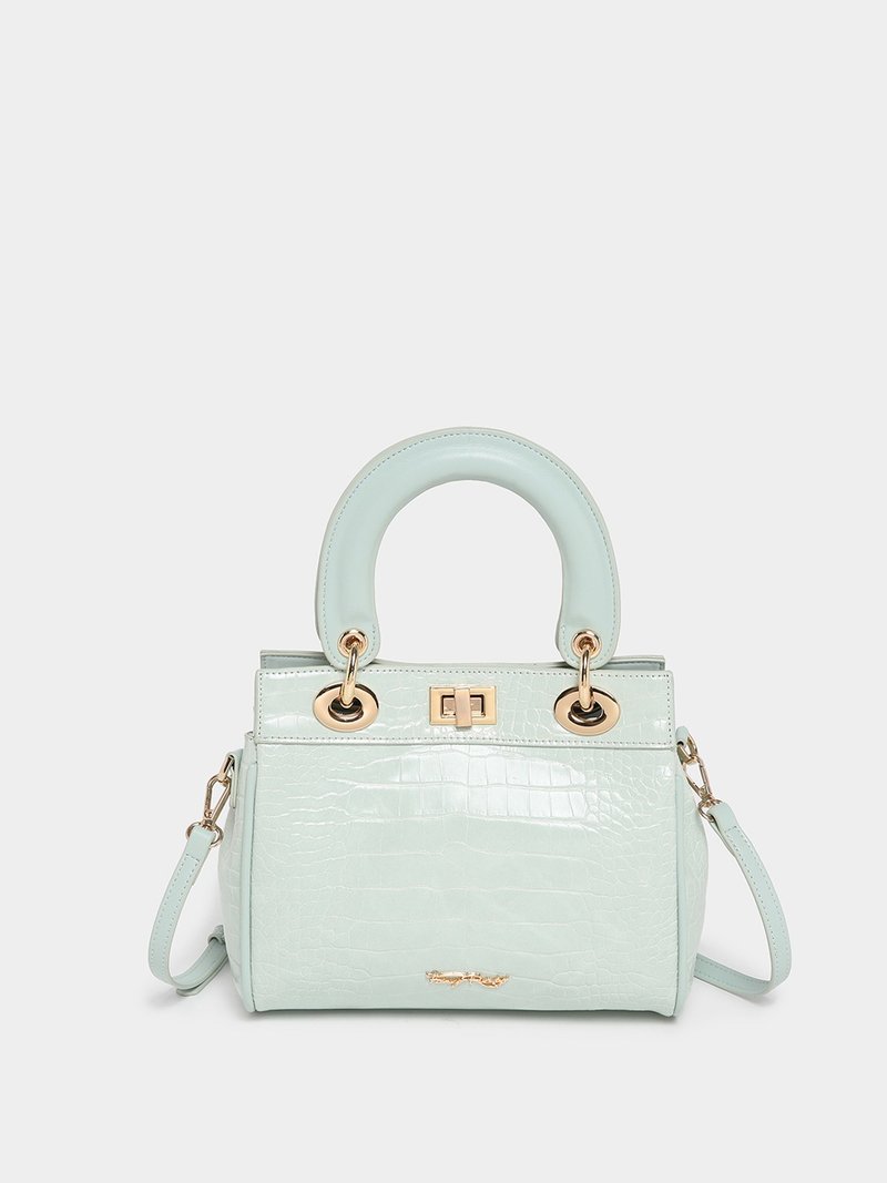 Just Fancy 鳄鱼纹手提包 - 侧背包/斜挎包 - 其他材质 绿色