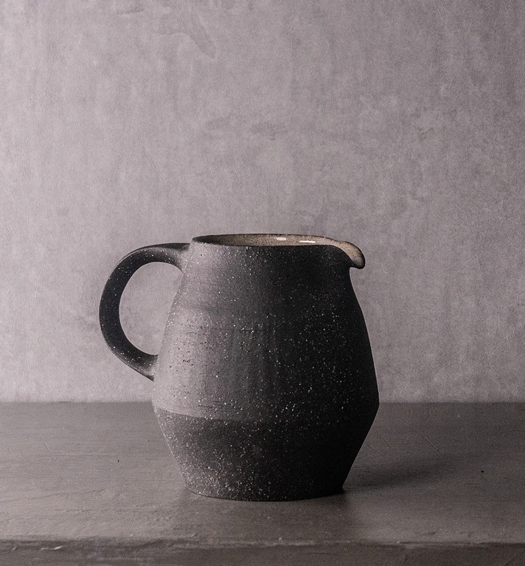 无我系列-正把茶海350ml - 茶具/茶杯 - 陶 黑色