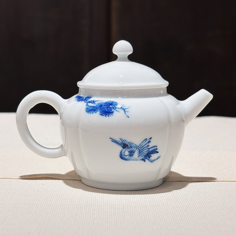 拾金 青花 丰收壶 - 茶具/茶杯 - 瓷 白色