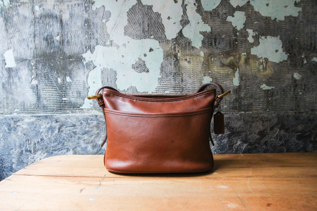 袅袅百货公司-Vintage Coach 焦糖色肩背包 复古着 - 侧背包/斜挎包 - 真皮 