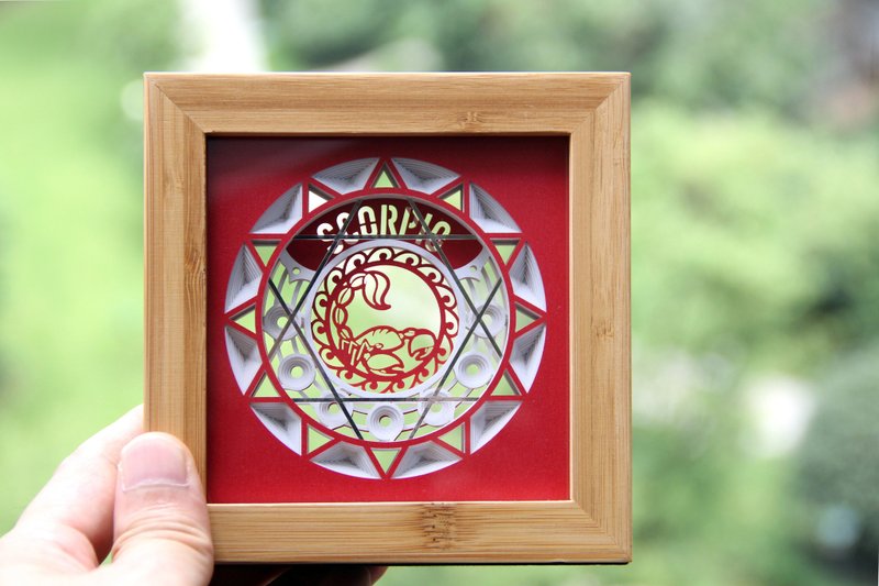 星座  天蝎座 纸雕 镜框 摆饰 - 画框/相框 - 其他材质 