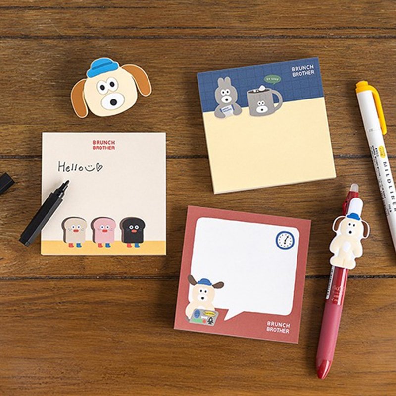 MARK'S x Brunch Brother 正方形便条纸 - 便条纸/标签贴 - 纸 