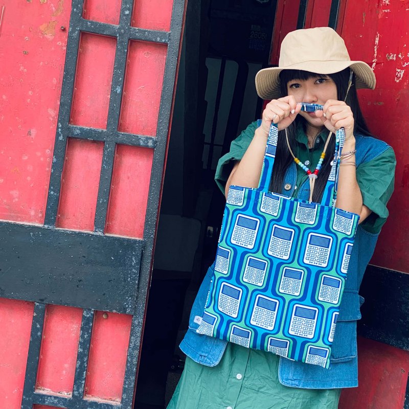 【锦源兴】门铃提袋 l 托特包 购物袋 帆布袋 大容量 A4 印花 - 侧背包/斜挎包 - 聚酯纤维 多色