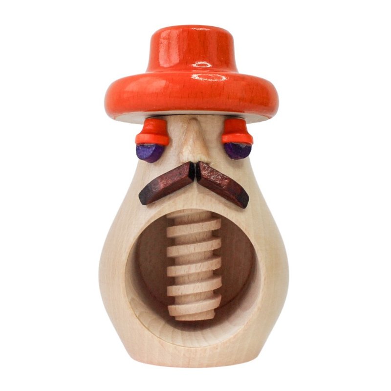 Montessori wooden toy, Wooden mushroom in a mexican hat, learning toy - 玩具/玩偶 - 木头 金色
