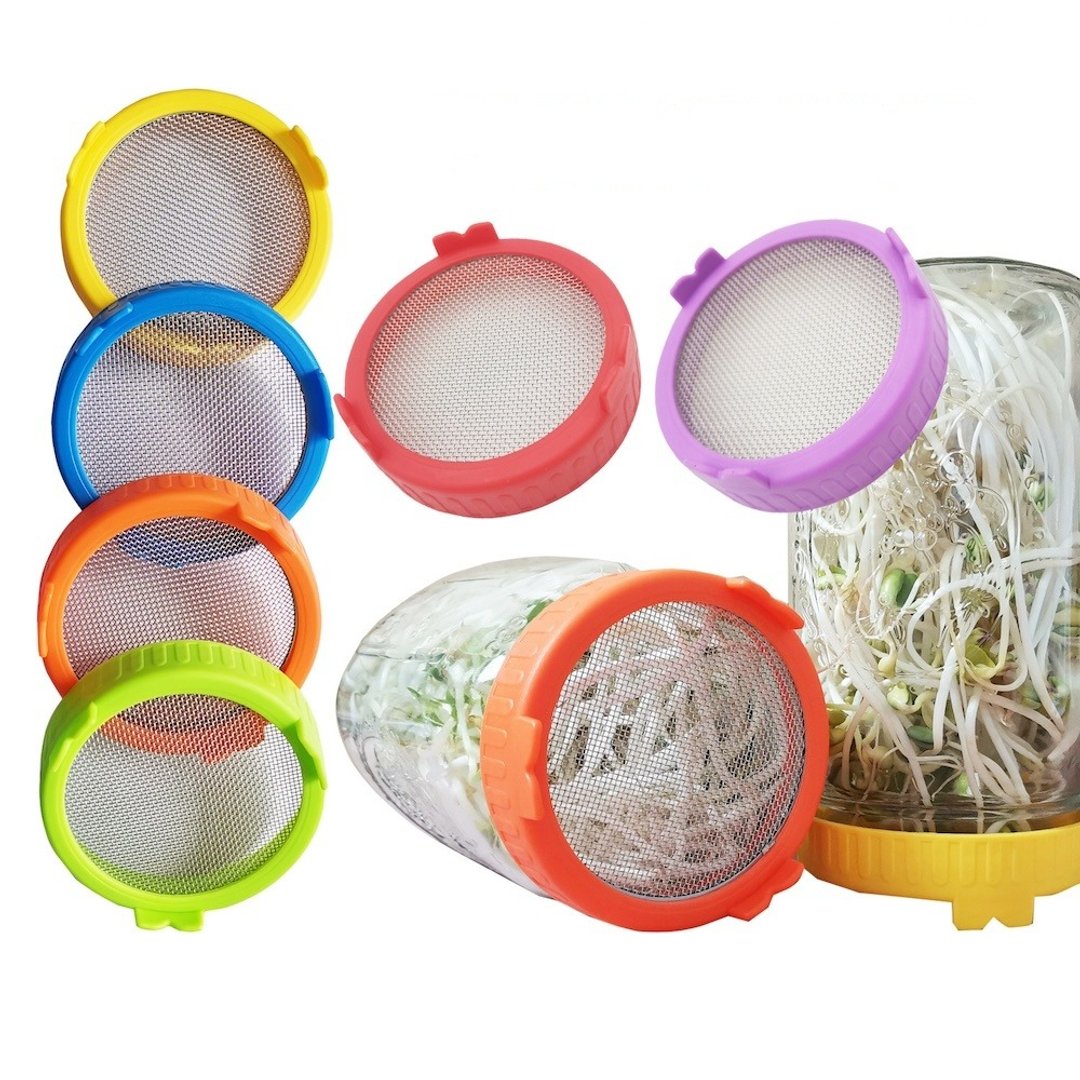 WildJar 不锈钢过筛滤网盖/塑胶固定环/种植豆芽用 - 其他 - 不锈钢 多色
