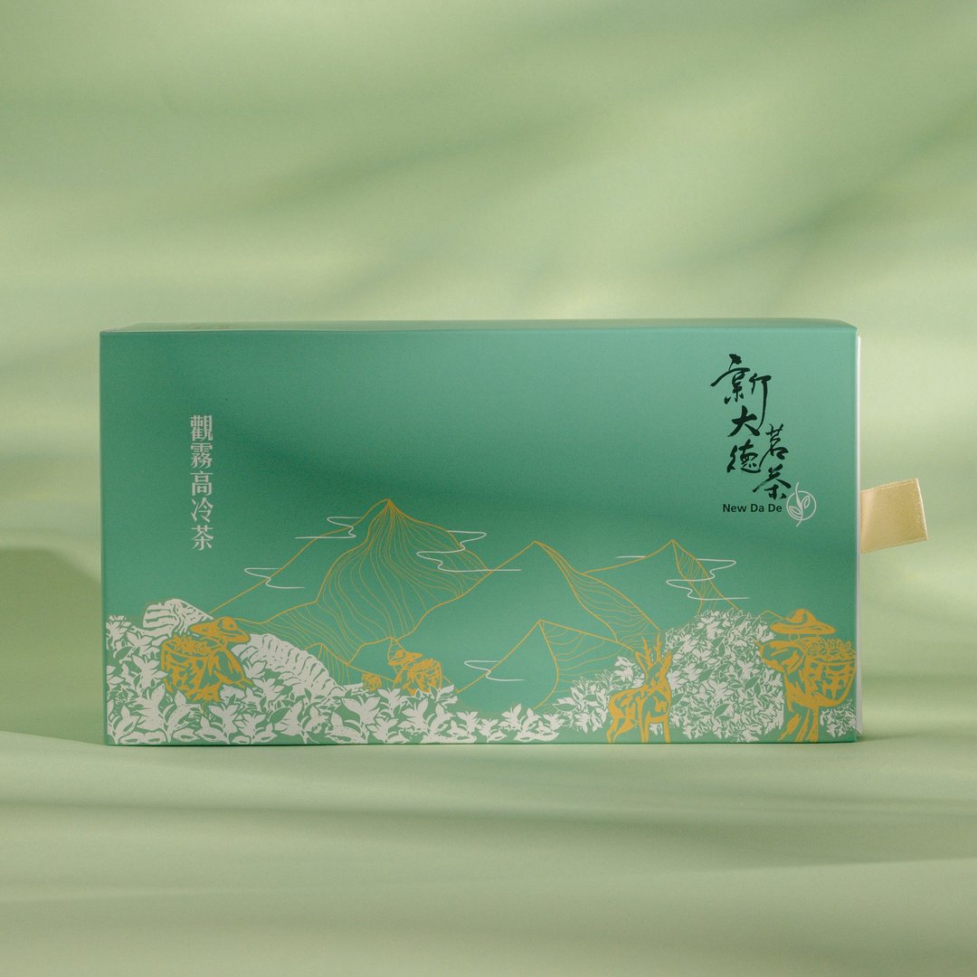【 观雾高冷茶 】夏季  原叶乌龙立体茶包  25入抽屉盒 - 茶 - 纸 蓝色