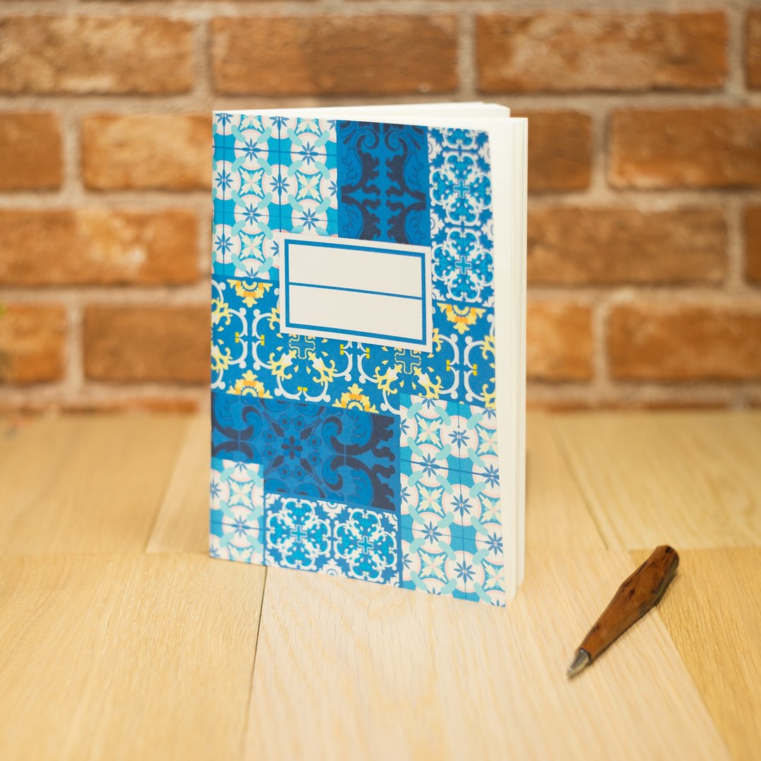 澳门特色系列笔记本 - 葡式瓷砖 Notebook 文具 - 笔记本/手帐 - 纸 蓝色