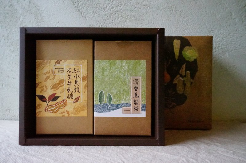 【茶糖礼】 清香乌龙茶＋茶香花⽣⽜轧糖 - 茶 - 新鲜食材 