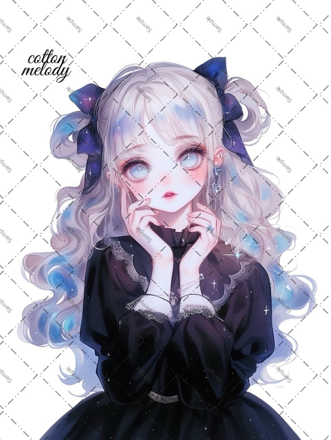 original sticker no.1951 人物贴纸 原创贴纸 原创人物贴纸 装饰贴纸 cotton melody - 贴纸 - 纸 