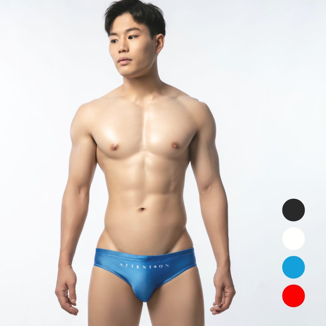 AttentionWear扑克系列王牌三角泳裤【方块】│ATTENTION 游泳 - 男装泳裤 - 聚酯纤维 蓝色