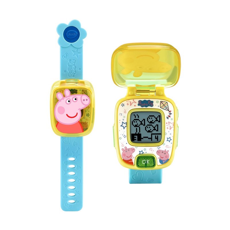 Vtech　粉红猪小妹-多功能游戏学习手表-蓝 - 玩具/玩偶 - 塑料 