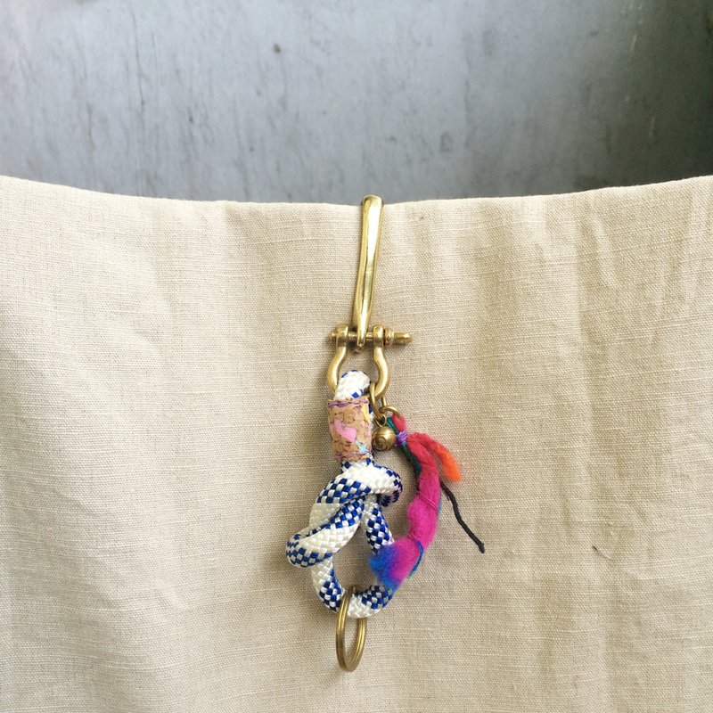 民族风爬山绳匙扣挂饰. 情人节礼物. 生日礼物. 圣诞礼物 . 天然线材. 印第安. - 其他 - 其他材质 白色