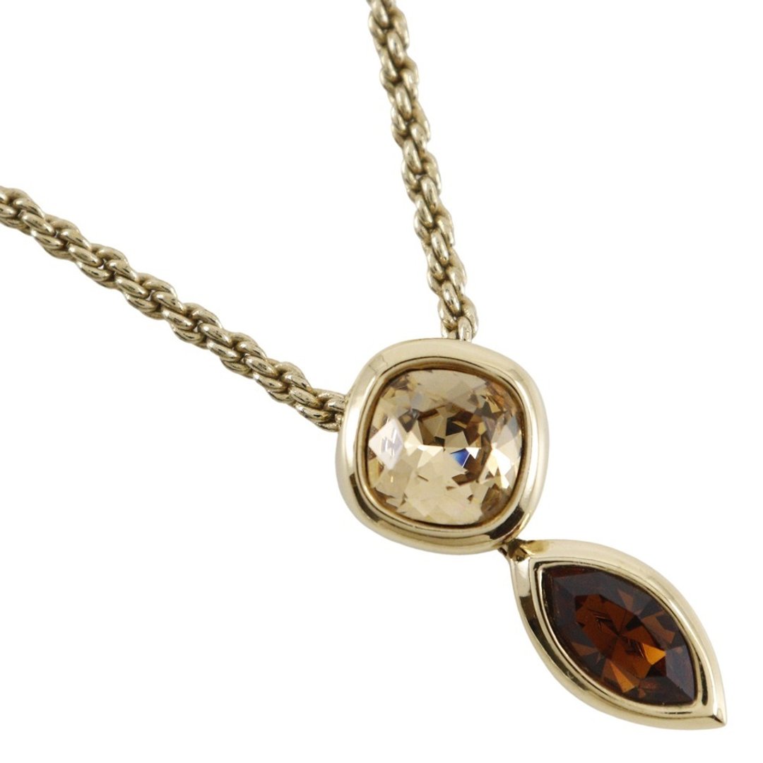 【日本直送】ચρισ્તિયાન ડાયર Dior 彩色宝石项链 Vintage 镀金 约 12.9g 女士 【二手】 - 项链 - 其他金属 金色