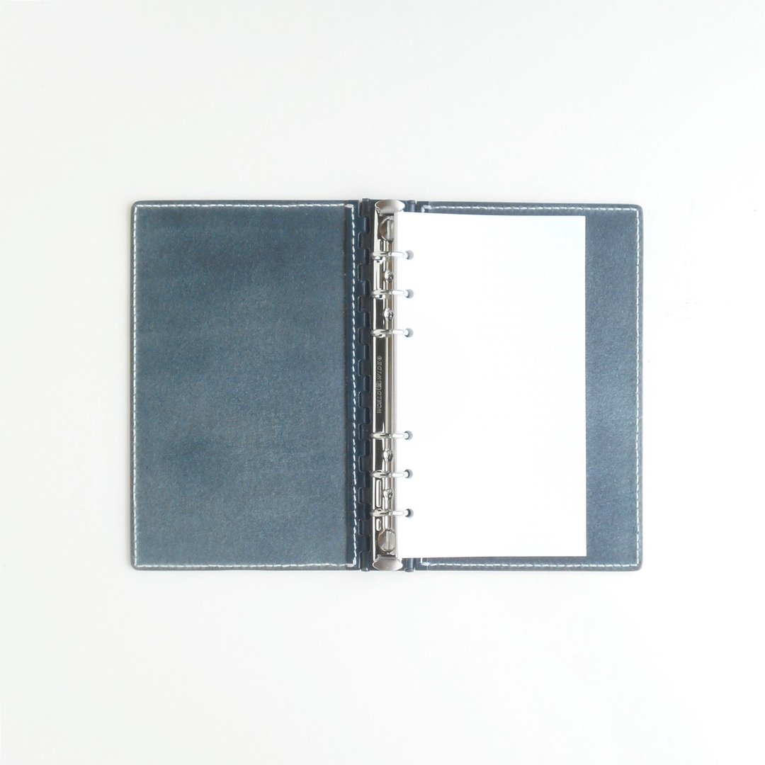 Personal Organisers 皮革铰链系统手帐 - 海军蓝 - 笔记本/手帐 - 真皮 蓝色