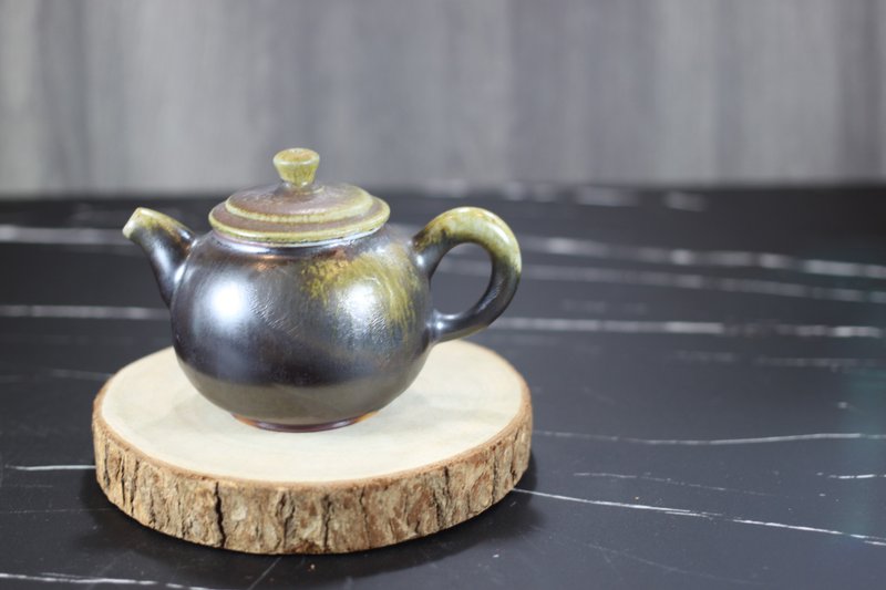 【钟声响起】柴烧 原矿土涂层 手工茶壶 名家叶敏祥手工作品 - 茶具/茶杯 - 瓷 